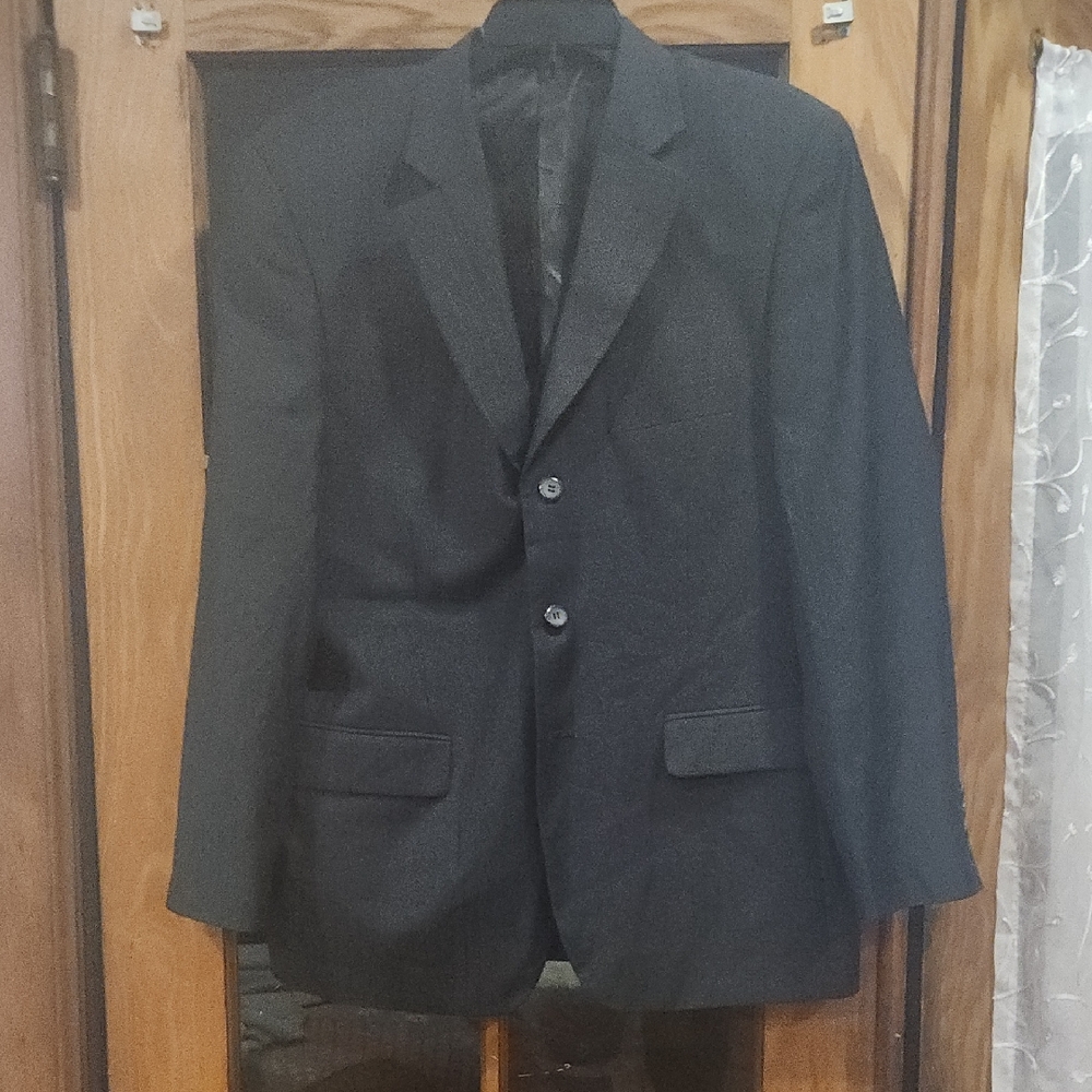 Black Lined Blazer From Pedrini Italy